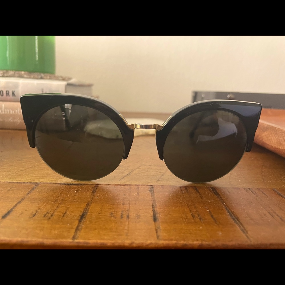 Black cat eye sunglasses - retrosuperfuture brand- Lucia glasses